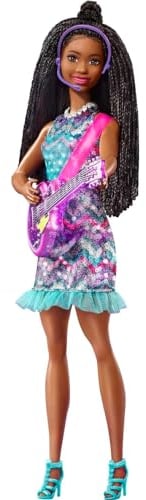 Barbie Grandes sueños en la Gran Ciudad Muñeca Brooklyn afroamericana Cantante con Guitarra y Accesorios de Juguete (Mattel GYJ22)