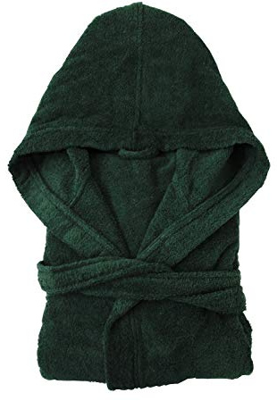 The House Of Emily Turkish Cotton Terry Towelling Hooded Bathrobe Dressing Gown for Men and Women Soft and Highly Absorbent
