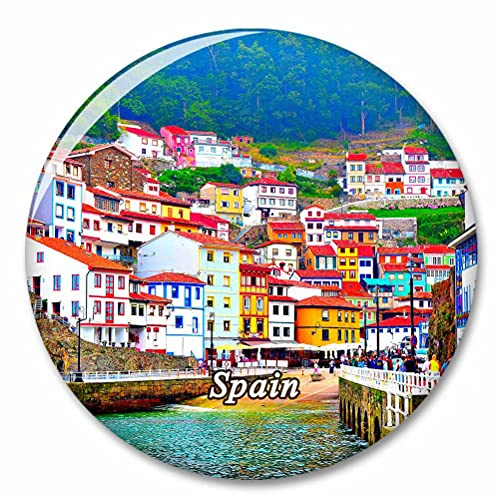 España Cudillero Asturias Imán de Nevera, imánes Decorativo, abridor de Botellas, Ciudad turística, Viaje, colección de Recuerdos, Regalo, Pegatina Fuerte para Nevera