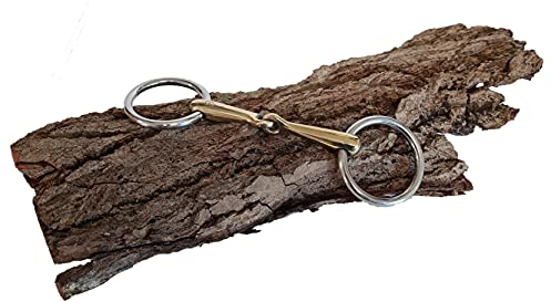 Esposita Wassertrense einfach gebrochen Gebiss aus Messing Ringe aus Edelstahl rostfrei 17,5cm