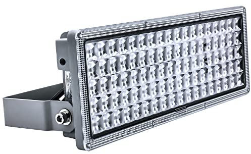 POWFUL 100W LED Strahler Flutlichter LED Flutlicht Außen 10000lm Superhelle Fluter 3000K IP67 Wasserfest Außenstrahler für Rasenflächen Hinterhof