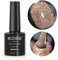 MIZHSE Reflective Gel Polish - UV/LED Sparkling Glitter Diamond Gel Nail Polish 10ml Single Bottle (Apricot)