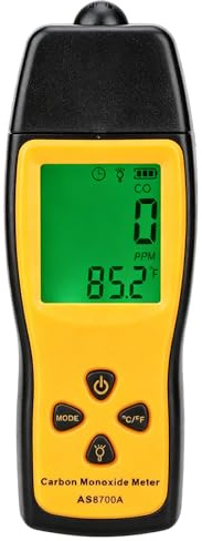 Co/Kohlenmonoxid-Messgerät, Hochpräziser Tragbarer Kohlenmonoxid-Tester Und -Detektor, Tragbarer Co-Gasleckmonitor Für Räume Und Werkstätten, LCD-Co-Messgerät 0~1000 Ppm