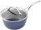 Blackmoor 67469 Blue Pro 20cm Saucepan with Lid/Non-Stick, High-Shine 5-Layer Hybrid Stone Coating/Forged Aluminium Construction/Cool Touch Stainless Steel Handle/Ovenproof Up to 220°C