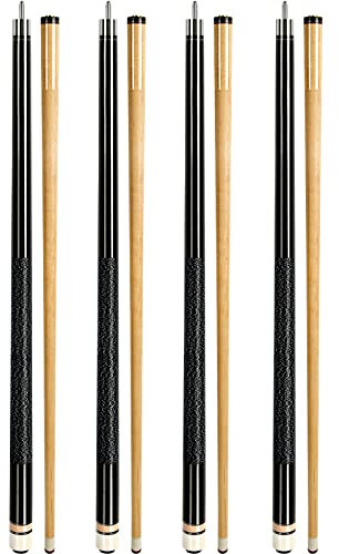 AKLOT Pool Queue, Pool Queues 58 Queue Sticks Pool Cue Erwachsene Kanadischer Ahornholz Queue Stick Pool Cues für Professionelle Billardspieler 21 oz