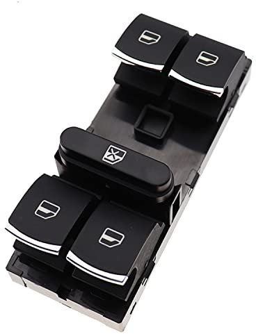 LEDFEWAG Interruttori a pulsante Alzacristalli per auto 5ND959857 5K4959857 Compatibile per Jetta per Golf 5 6 Polo per Passat Caddy per Tiguan Touran