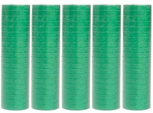 Luftschlangen Papier bunt Party Deko Geburtstag Hochzeit Set holografisch, Stück:5 Stück, Luftschlangen:Grün