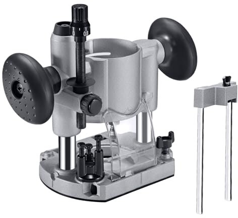 Dobetter Plunge Router Base Replace for Makita 196094-2, Aluminum Plunge Router Bracket Compatible with Compact Palm Router-DBPB700