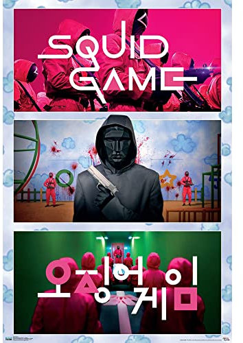 GB eye GBYDCO014 Maxi-Poster Squid Game Collage, 61 x 91,5 cm