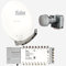 Fuba Sat Anlage 16 Teilnehmer | DAA 780 W Satellitenschüssel 80cm Alu weiß (Testergebnis: ausgezeichnet)* + Fuba Quattro LNB + Fuba Sat Multischalter 16 Teilnehmer (DVB-S2, HDTV, UHD 4K/8K, 3D)