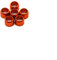 WOBBLO Moto di Alluminio di CNC Pinza Freno A Vite Copertura Decorativa per Suzuki Burgman 125 400 650 250 Burgman 125 400 650 250 Accessori (Color : Orange)