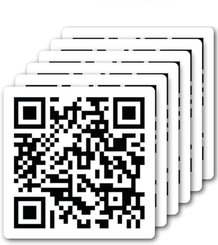SHOP A THING Qr Code Rick Roll Aufkleber Vinyl Aufkleber für Auto, LKW und Van Wasserdicht für Wasserflasche Innen und Außen für Laptop und iPad Abnehmbarer Fensteraufkleber