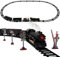 NUOBESTY Weihnachtszug-Set 1 Satz Weihnachtszug-Sets Für „Unter Dem Baum“ Elektrisches Eisenbahnspielzeug Mit Sound Lichtern Dampflokomotive-Weihnachtsbaumzug Für Weihnachten