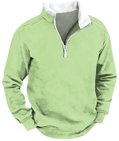 KONG JIMFAN Pullover Herren Mit Kapuze Lange Ärmel Herren Longsleeve Pulli Longsleeve Sweatjacke Herren Pullover Herren Pullover Herren Hoodie Herren Waffel-Hoodie Herren(Green,3XL)