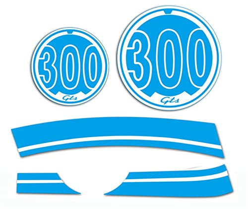 FLYIFE Moto per Vespa GTS 300 Gts300 Corpo Decalcomanie Adesivo Stemma Adesivi Riflettenti Accessori (Color : 3)