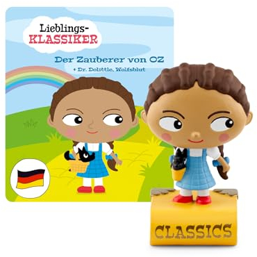 tonies Hörfiguren für Toniebox, Lieblings-Klassiker – Der Zauberer von Oz und Zwei weitere Klassiker, Hörbuch für Kinder ab 3 Jahren, Spielzeit ca. 60 Minuten