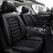 AdiNas Leder Auto Sitzbezüge Sets für Golf-VII/Variant/2014-2020, 5-Sitze wasserdichte Autositzbezüge Autositzschoner Universal Auto Innenraum Schonbezüge,Black/A