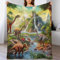 Kuscheldecke Dinosaurier Wolldecke, Warme Flannel Fleecedecke Als Sofadecke, Couchdecke, Sofaüberwurf Und Bettdecke, Weiche Wohndecke Für Couch Und Sofa（140×180cm）