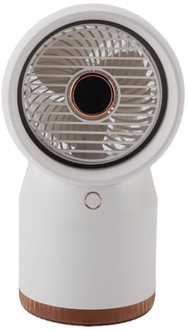 Haofy Ventilador de Nebulización Portátil con Tanque Grande de 610 Ml, Ventilador de Nebulización de Agua Recargable por USB con Luz Nocturna, Ideal para Uso Doméstico Al Aire Libre