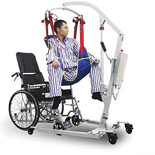 STMKB Patientenlifter, Schwerer Elektrischer Klappbarer Manueller Hydraulischer Körpertransfer Mit Leisen Bremsrädern, Für Das Heben Von Menschen Mit Behinderungen Über Kurze Strecken