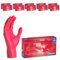 ARNOMED guanti monouso rosso, guanti in nitrile XS, 2000x guanti monouso nitrile (20 scatole), guanti in nitrile senza polvere e lattice, guanti per alimenti, guanti nitrile taglie XS, S, M, L e XL