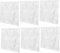 HOMSFOU 6St 3D-Wandpaneel aus PVC Hotelwandpaneele 3D-Verkleidung Wohnzimmer Wand Schaltknauf wanddeko schlafzimmer Weiße Wandpaneele Wohnzimmerwandpaneele strukturierte Wandpaneele
