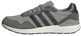 Adidas Homme Run 60s 4.0 Shoes, Silver Pebble/Core Black/Shadow Olive, 42 EU