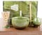 4 Pcs Japanese Matcha Tea Set,Matcha Tools Kit Includes Matcha Bowl, Bamboo Matcha Whisk, Matcha Whisk Holder, Scoop for Tea Lovers(Kiln Glaze-Green)