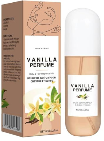 Spray Para Cabello Y Cuerpo, Spray Potenciador De De Vainilla, Perfume Desodorizante De Larga Duración, Fácil De Aplicar, Refrescante En Cualquier Momento, Para Hombres Y Mujeres Que Mejoran La