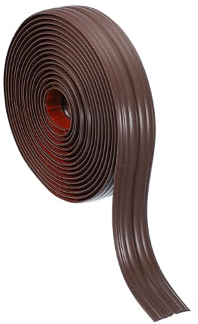 PATIKIL 40mmx3m Übergangsprofil Selbstklebend Fußbodenleisten, Kaffee Weichsockelleiste Selbstklebend Übergangsleiste Böden, Kantenschutz Abdeckleisten für Fußböden Fliesen Laminat Decke