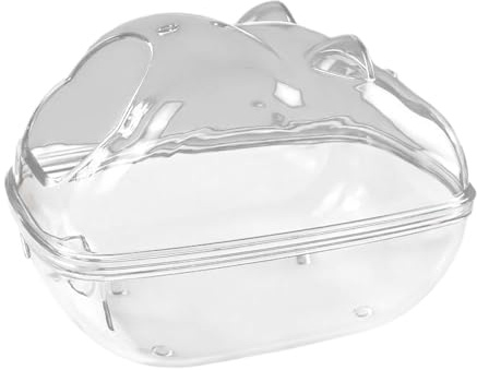 Yhsioaklo Sandkasten Hamster, Zwerghamster Toilette, Kleintierbadewanne für Körperreinigung, Chinchilla Badezimmer Container