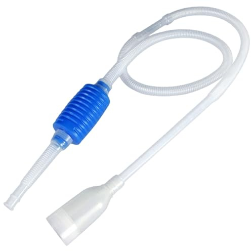 Sifone per acquario, pompa manuale a sifone da 1,5 m, ideale per pulire e cambiare l'acqua in pochi minuti, pompa di trasferimento dell'acqua per aspirapolvere per ghiaia