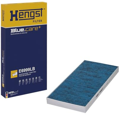 HENGST - Innenraumfilter E6999LB - Luftfilter für den Innenraum antibakteriell - Filtert Staub, Pollen, Gerüche & Bakterien für Allergiker - Für sauberes Innenraumklima im KFZ