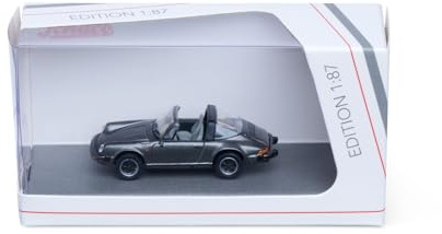 Schuco 1:87 Porsche 911 Carrera3.2 Tar.Schiefer - Hochwertiges Diecast Modellauto im Maßstab 1:87, Modellauto, 1:87, Auto, Sammlermodell, H0