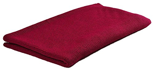 Reiff Baby Wickeltuch aus Schurwolle, Bio, kbT, 80 x 95 cm (Beere)