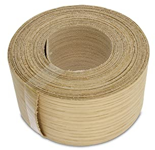 Bordi termoadesivi WoodPress® 50 mm in vero rovere – Rotolo da 7,5 m – Nastro per impiallacciatura in legno pre-incollato per una facile applicazione fai-da-te