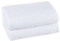 PremiumShop321 2er Set Handtuch 50x100 cm - 500g/m² ohne Bordüre-weiß