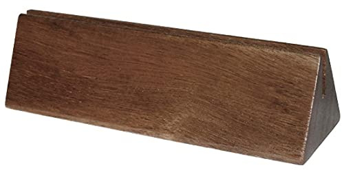Olympia Solid Acacia Wood Tabletop Menu Holders, Pack of 10 | Displays daily specials or wine lists clearly on tables to help drive sales in busy restaurants, cafes, and bars.