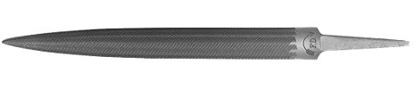 Dick 11551540 Präzisionsfeile halbrund Hieb 4 Handwerkzeug, 12.7 x 3.5 mm