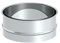 Ofenrohr - Wandfutter DC01 Stahl doppelt 100 mm, unlackiert; 150mm Durchmesser, Edelstahl