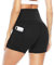 JOYSPELS Sporthose Damen Kurz Radlerhose, Kurze Hose Leggings Damen Sport Shorts Schwarz, S