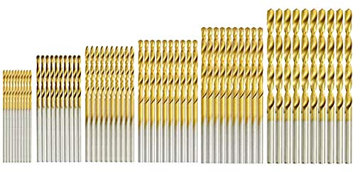 HSS Bohrer Set, 60Pcs Metall Spiralbohrer Set, Metallbohrer Set, Bohrersets Werkzeuge 1/1,5/2/ 2,5/3/ 3,5mm für Kunststoff Holz
