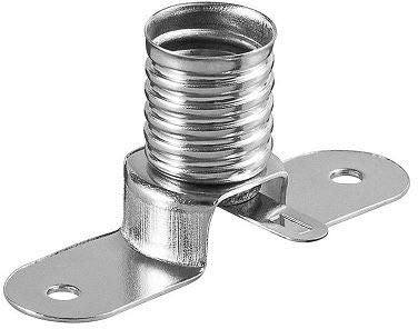 CABLEPELADO Portalampara E10, Soporte de bombilla E10, Base de lámpara miniatura E10, Casquillo de lámpara E10, Portalámparas de tornillo E10, Zócalo para bombilla E10, 1 unidad