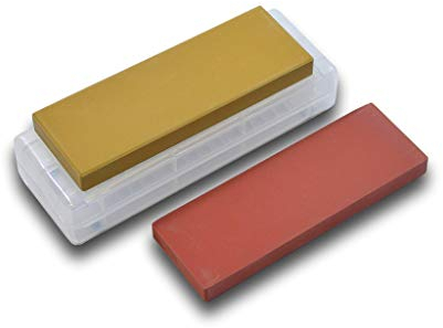 KAKURI Schleifstein 2 Set #1000/3000 Körnung, Profi Messer Schleifstein Set mit rutschfestem Boden Etui