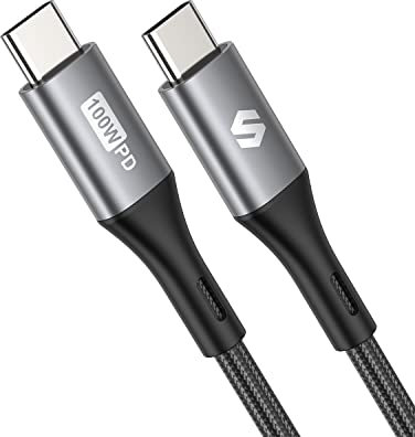 Silkland USB C to USB C Cable 3M, iPad Pro Charger Cable 100W (5A/20V), USB C Charger Cable 3M Fast Charge with MacBook Pro/Air, iPad Pro 2021/2020, iPad Air 4, iPad Mini 6, Galaxy S20 S21