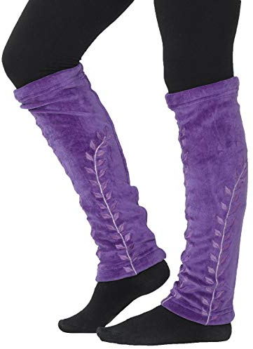PUREWONDER Damen Stulpen Beinstulpen Samt Beinwärmer lw14 Lila
