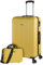 ITACA - Valises. Lot de Valise Rigides 4 roulettes - Valise Grande Taille, Valise soute Avion, Bagages pour Voyages.Ensemble Valise Voyage. Verrouillage à Combinaison, Jaune