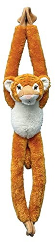 Deluxebase EcoBuddiez Baumumarmer - Tiger 72cm langes Hängendes Kuscheltier aus recycelten Plastikflaschen. Umweltfreundliches und kuscheliges Plüschtier und Geschenk für Kinder.