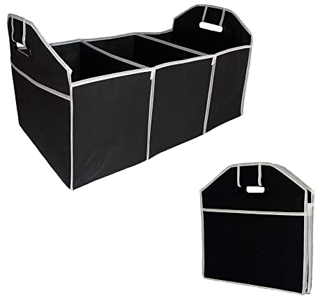 Organizador Coche Plegable para Maletero y Asiento | Bolsa de Almacenamiento Interior con Cajas | Accesorio para Niños y Furgoneta