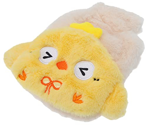 Gelbe Ente Wärmtasche: Klassische Wärmflasche mit Premiumbezug für Heiß- Und Kaltkompresse Hand-Fußwärmer